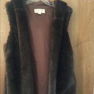 Michael Kors hooded long vest